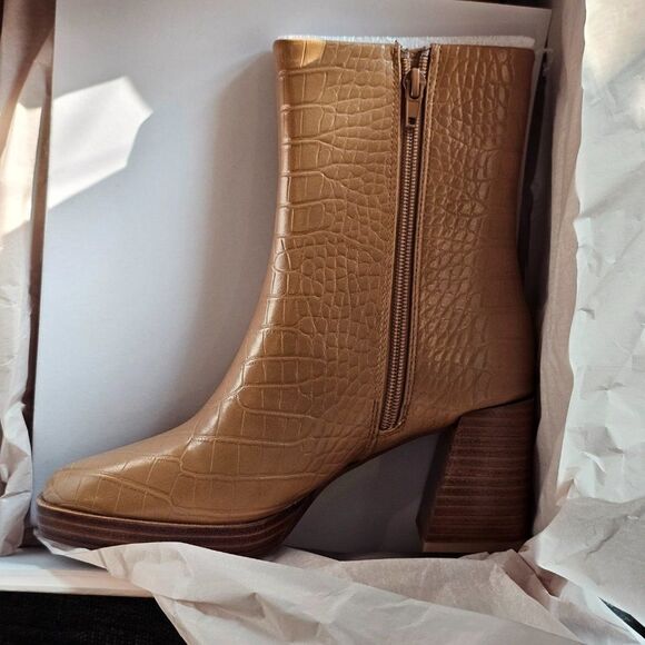 NWT Chinese Laundry Women's Camel Danica Coroco High Ankle Fashion Boot Size 5 - Picture 7 of 9